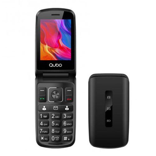 Mobilní telefon QUBO QUBO P-210 NW BK,TLF LCD displej, fotoaparát, bluetooth, tla