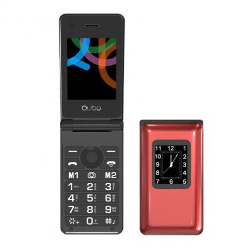Mobilní telefon QUBO QUBO X-28 RD, TLF LCD displej, fotoaparát, bluetooth, tlačít