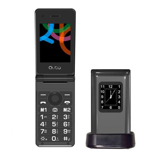 Mobilní telefon QUBO QUBO X-28 BK, TLF LCD displej, fotoaparát, bluetooth, tlačít