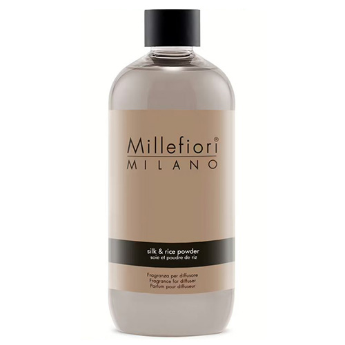 Náplň do difuzéru Millefiori Milano Hedvábí a rýžový prášek, 500 ml