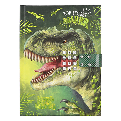 Zápisník na kód Dino World Zelený