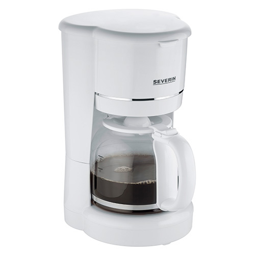 Překapávací kávovar Severin KA 4323, filtrační kávovar bílý, 900W, omyvatelný filtr, kap
