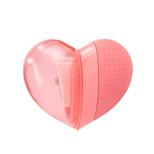Ořezávátko a guma Top Model Světle růžová, ve tvaru srdce