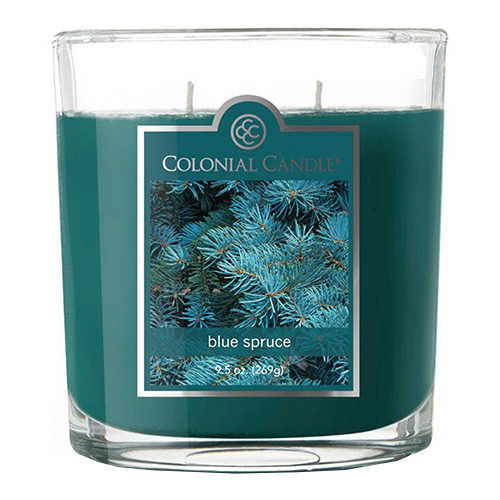 Svíčka dekorativní váza Colonial Candle Modrý smrk, 269 g
