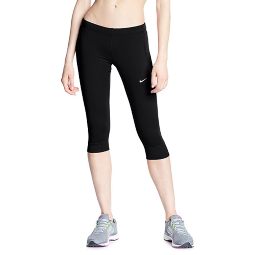 Nike TECH CAPRI 10 | RUNNING | WOMENS | 3/4 LENGTH TIGHT | BLACK/REFLECTIVE