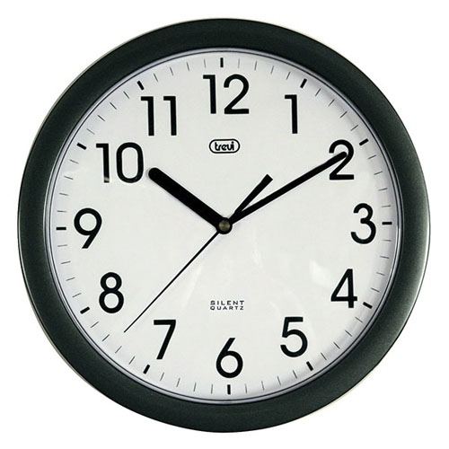 Nástěnné hodiny Trevi OM 3301/BK, černé, 25cm