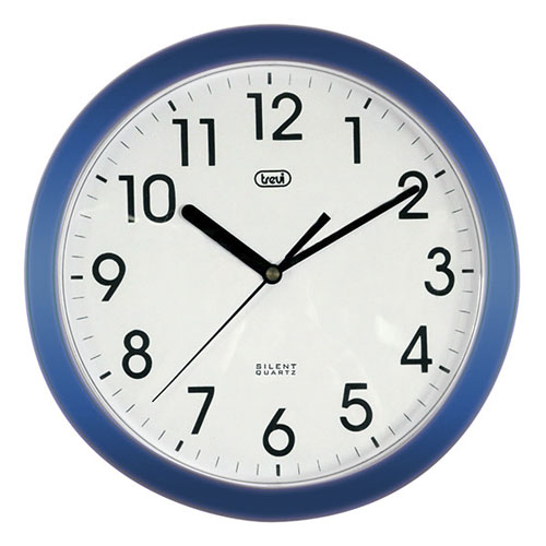 Nástěnné hodiny Trevi modré, 25cm