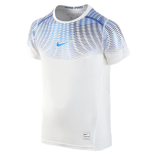 Nike HYPERCOOL MAX SS YTH 10 | YOUNG ATHLETES | BOYS | SHORT SLEEVE TOP | WHITE/WHITE/