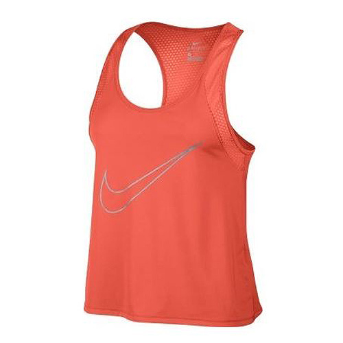 Nike W NK DRY TANK RUN FAST 10 | RUNNING | WOMENS | TANK TOP/SINGLET | TURF ORANGE/REFLE