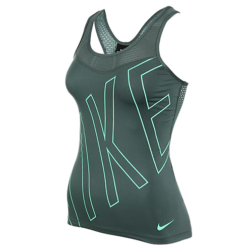 Nike W NP HPRCL TANK EXPLODE LOGO 10 | WOMEN TRAINING | WOMENS | TANK TOP/SINGLET | HASTA/GREE