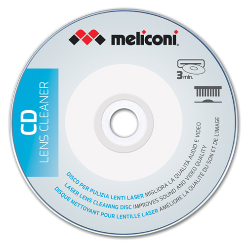Čisticí CD Meliconi 621011, pro CD přehrávače, pro všechny typy značek