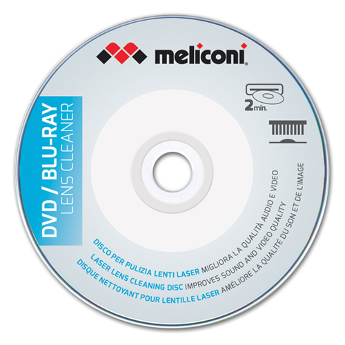 Čisticí DVD Meliconi 621012, speciální čistící kartáčky, pro všechny typy značek