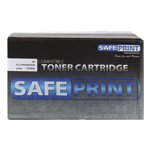 Toner SafePrint yellow | 11000str | HP CE262A | LJ CP4025/45 Laserové tlačiarne | tonery |