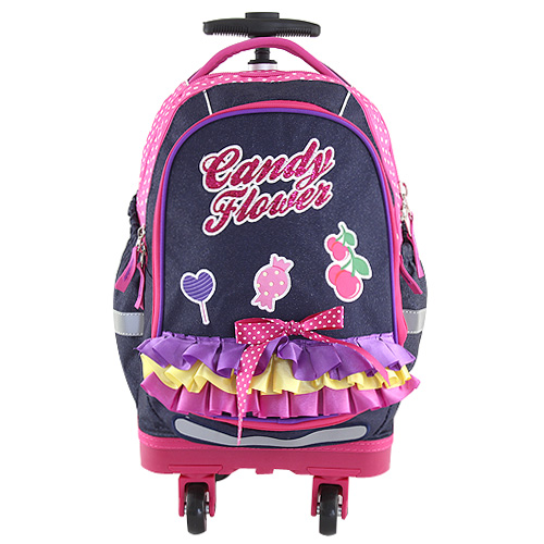Školní batoh trolley Targett Candy Flower, fialová