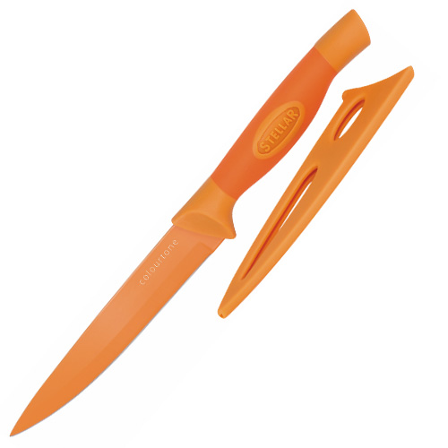 Univerzální nůž Stellar Colourtone, čepel nerezová, 12 cm, oranžový
