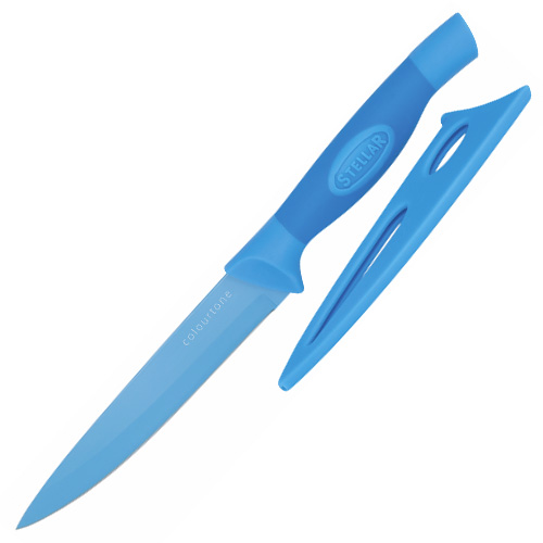 Univerzální nůž Stellar Colourtone, čepel nerezová, 12 cm, modrý