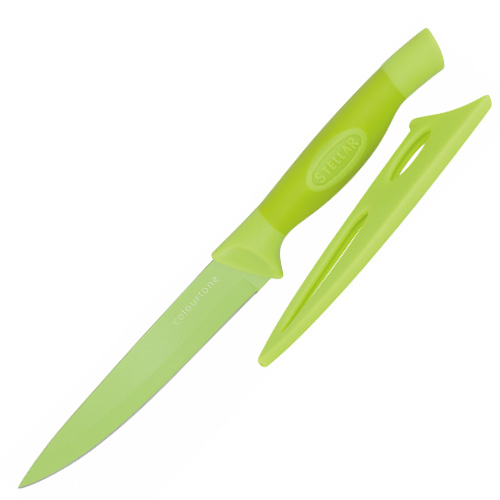 Univerzální nůž Stellar Colourtone, čepel nerezová, 12 cm, zelený
