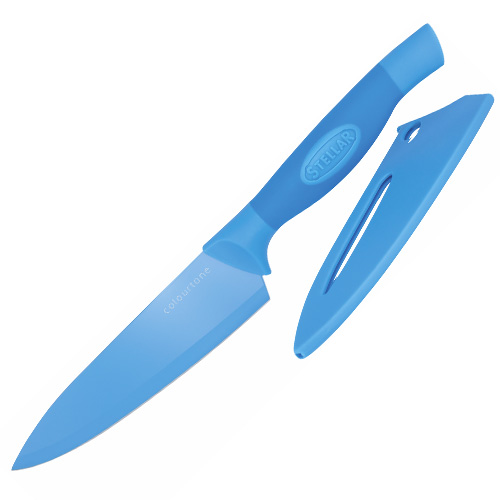 Kuchařský nůž Stellar Colourtone, čepel nerezová, 15 cm, modrý
