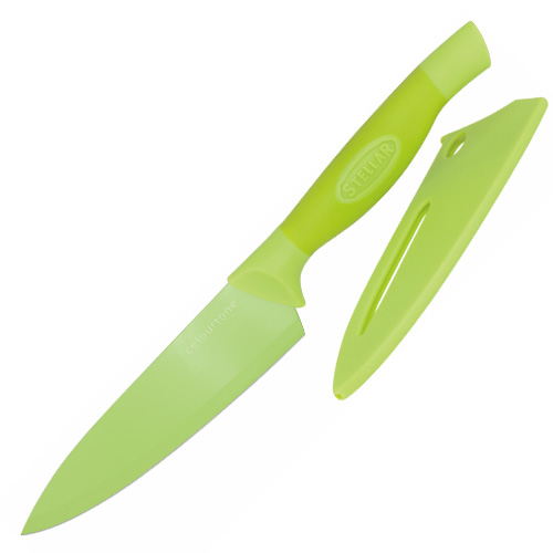 Kuchařský nůž Stellar Colourtone, čepel nerezová, 15 cm, zelený