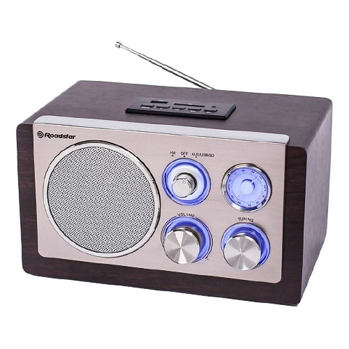 Dřevěné rádio Roadstar HRA-1345NUS/WD, 16 W