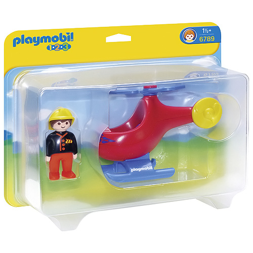 Požární helikoptéra Playmobil 1.2.3