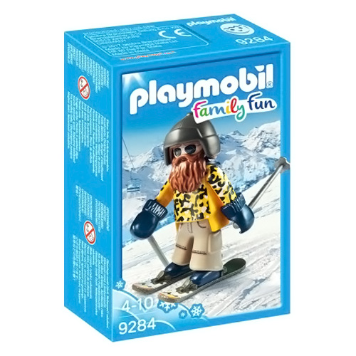 Lyžař na lyžích Playmobil Zimní sporty, 8 dílků