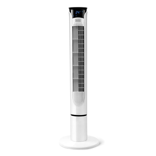 Sloupový ventilátor Black+Decker BXEFT49E, sloupový ventilátor, LED displej, 45 W