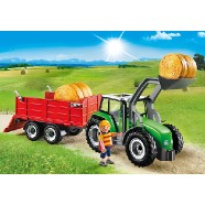 Velký traktor s přívěsem Playmobil