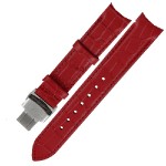 leather strap with alligator-print, with insert