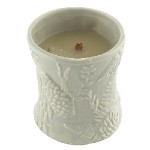 Svíčka keramická oválná váza WoodWick