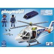Policejní helikoptéra s LED světlometem Playmobil