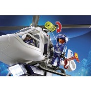 Policejní helikoptéra s LED světlometem Playmobil