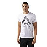 Reebok CF3737 T-Shirt Homme, Blanc, FR : M (Taille Fabricant : M)