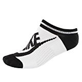 Nike Striped No Show Women Socks Socken 3er Pack (white/black, 35-38)