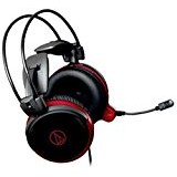 Audio-Technica ATH-AG1X Binaural Head-band Black, Red headset - Headsets (PC/Gaming, Binaural, Head-band, Black, Red, Button, In-line control)