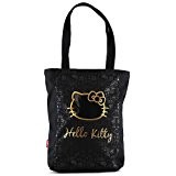 Target Hello Kitty Shopping Bag Strandtasche, 36 cm, Schwarz (Black/Gold)