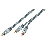 Home Theater 52562-GB 5m Cable 3.5 mm Stereo Plug to 2 x RCA Plug