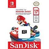 Carte microSDXC SanDisk 128 Go pour Nintendo Switch, avec Vitesse de Lecture Allant jusqu'à 100MB/S, U3