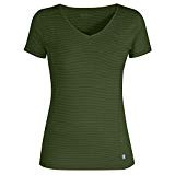 Fjällräven Abisko Cool Camiseta, Mujer, Verde (Pine Green), 2XS