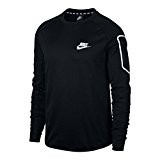 Nike Herren Sportswear Advance 15 Fleece Sweatshirt, Black/White, L