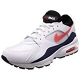 Nike Air Max 93, Chaussures de Gymnastique Homme, Blanc (White/Habanero Red/Neutral Indigo/Black 102), 42 EU