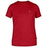 Fjällräven oevik Pocket T-Shirt a maniche corte, grigio scuro, taglia unica, Uomo, 81809, Deep Red, S