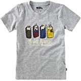 Fjallaven Kids Sleeping Foxes Camiseta, Unisex Niños, Gris, 8/9 Años