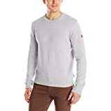 Fjallraven Men's Ovik Flat-Knitted Crew Neck Sweater - Medium - Light Grey
