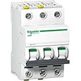 Schneider A9 °F03350 Circuit Breaker IC60 N, 3P, 50 A, B Characteristic