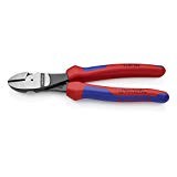 Knipex 74 02 200 – high leverage diagonal cutters for a 20% energy saving, 200 mm