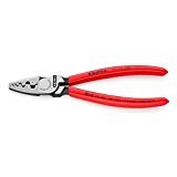 Knipex 97 71 180 – crimping pliers with half-round dies for end sleeves (ferrules)