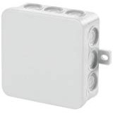 F-TRONIC IP54 Junction Box for Damp Locations, 85 x 85 x 40 mm, Grey, E113