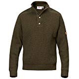 Fjällräven Herren Värmland T-Neck Sweater Pullover & Sweatshirts, Dark Olive, 3XL