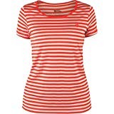 Fjällräven High Coast Stripe Camiseta, Mujer, Naranja (Flame Orange), 2XS